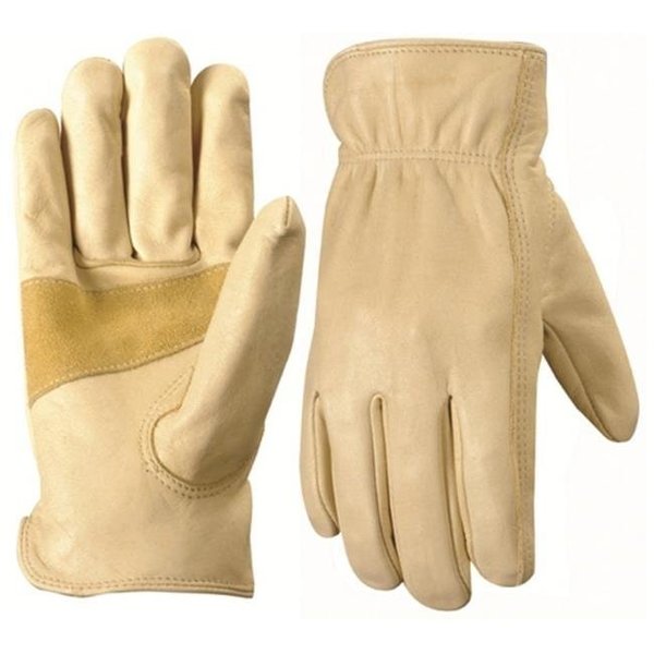 Wells Lamont Wells Lamont 815-1130S Grain Cowhide Leather Work Gloves; Reinforced Suede Palm Patch - Small 815-1130S